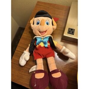 Vintage Disneyland Walt Disney World Pinocchio 11" Plush Stuffed Toy Y2K